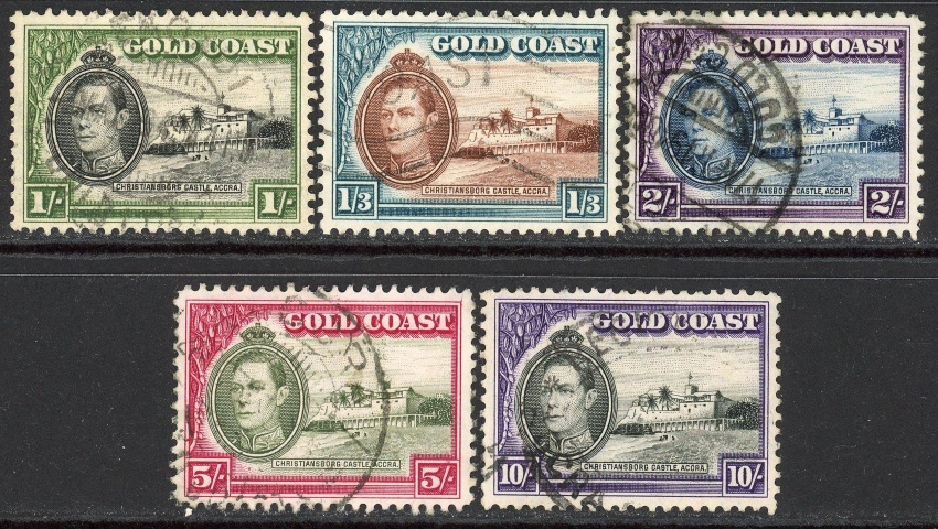 Gold Coast 1938 (1 Apr) - 43 SG.120a-132 F/U
