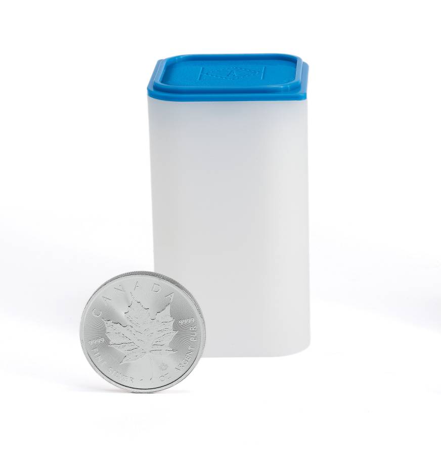 SQUBE Coin Tubes for up to 20 1-oz Silver & Gold Coins (Single, Pack of ...