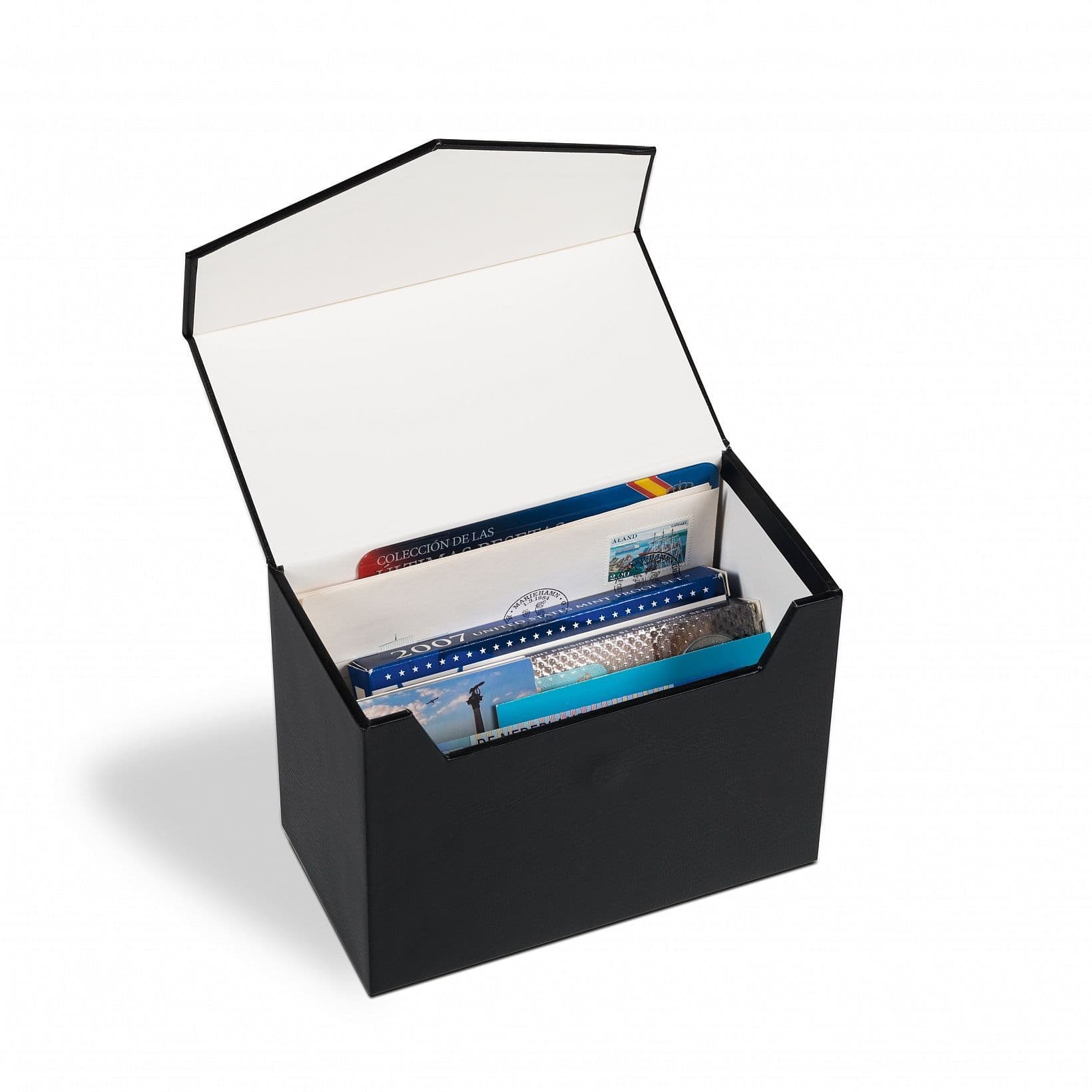 LOGIK Archive Box For Quadrum Capsules And Coin Holders, Black