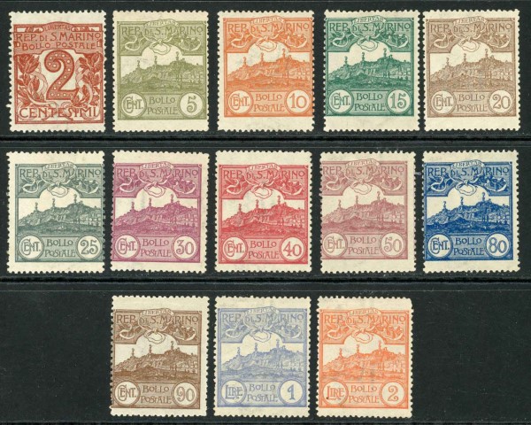 San Marino 1921-23 SG.73-85 M/M