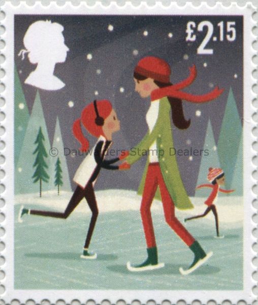 25 Different Skating Stamps Collection – Winter Sports Motives For Collectors - View #6