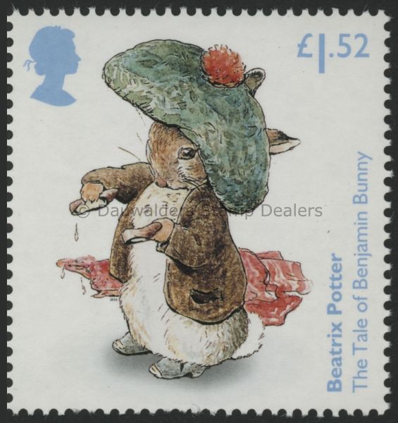 SG3861 £1.52 Benjamin Bunny 2016 Beatrix Potter 1st Issue