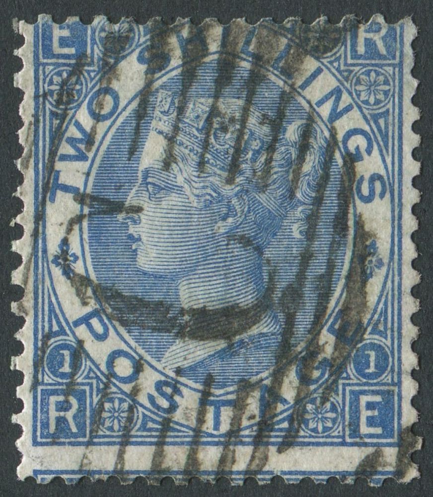 SGZ120 British Levant 1867 2/- Blue RE, with C of Constantinople SGZ120 British Levant 1867 2/- Blue RE, with C of Constantinople